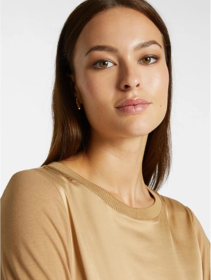 Elena Mirò Viscose T-shirt Brown Dames - Foto 2