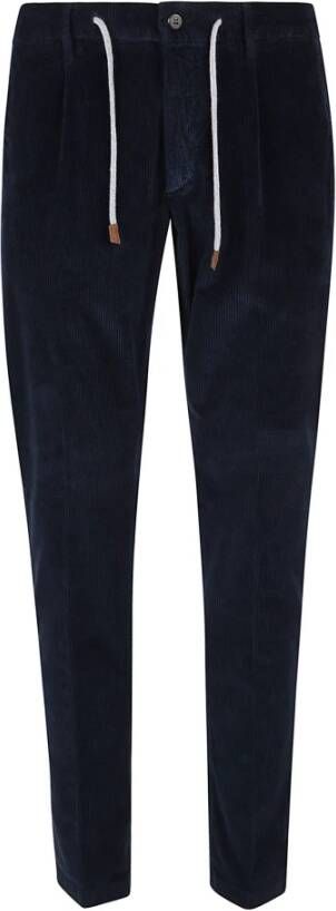 Eleventy Blauwe Joggingbroek Blauw Heren