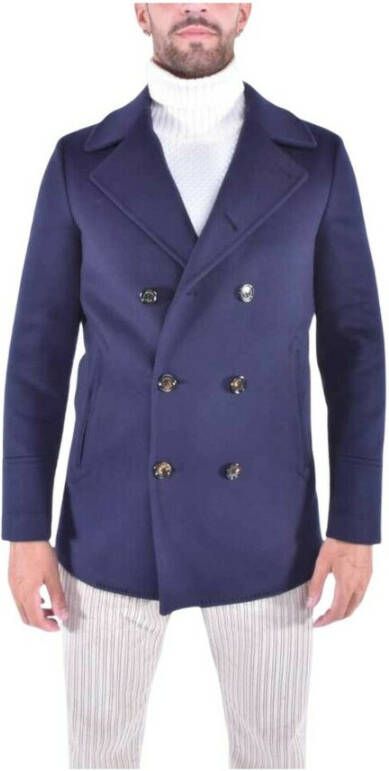 Eleventy Met dubbele rijs Blauw Heren