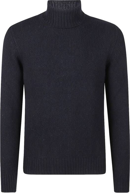 Eleventy Cashmere Turtleneck Sweater Fw23 Blauw Heren