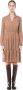 Eleventy Bruine Midi Jurk met Dubbele Volant Brown Dames - Thumbnail 1