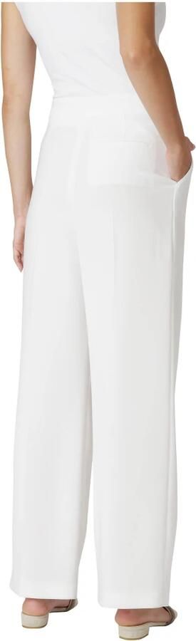 Eleventy Hoge taille broek met plooien White Dames - Foto 3