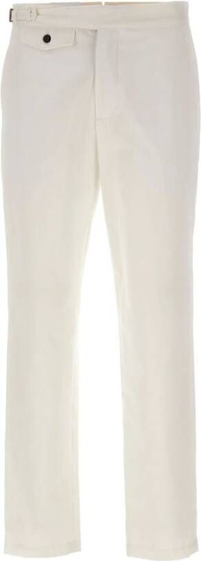 Eleventy Leather Trousers White Heren