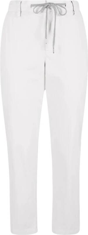 Eleventy Leather Trousers White Heren