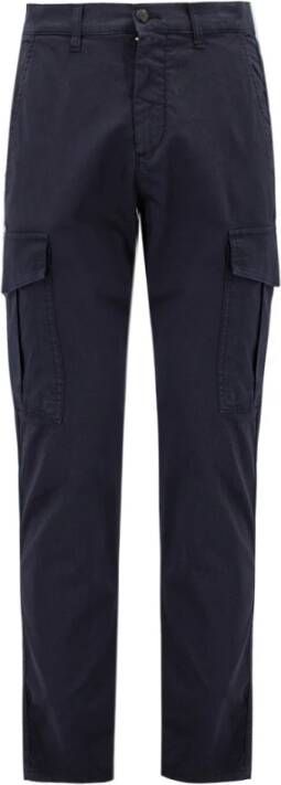 Eleventy Men Clothing Trousers Blue Ss23 Blauw Heren