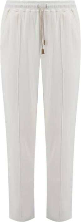 Eleventy Men Clothing Trousers Ivory Wit Heren