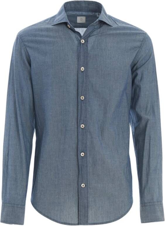 Eleventy Overhemd Blauw Heren