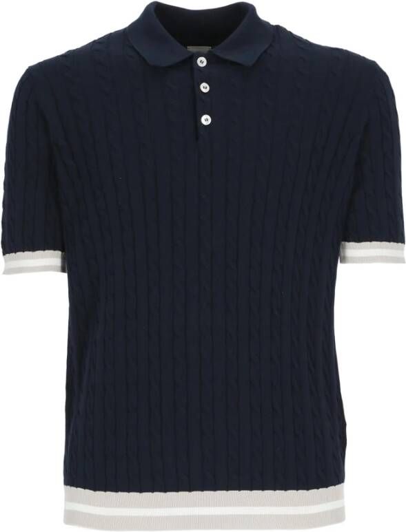 Eleventy Polo Shirt Blauw Heren