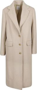 Eleventy Single-Breasted Coats Beige Dames