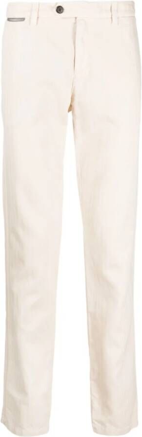 Eleventy Straight Trousers Beige Heren