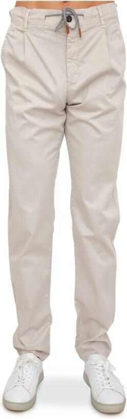 Eleventy Straight Trousers White Heren