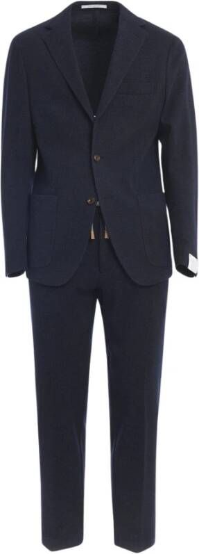 Eleventy Suit met één borsten Blauw Heren