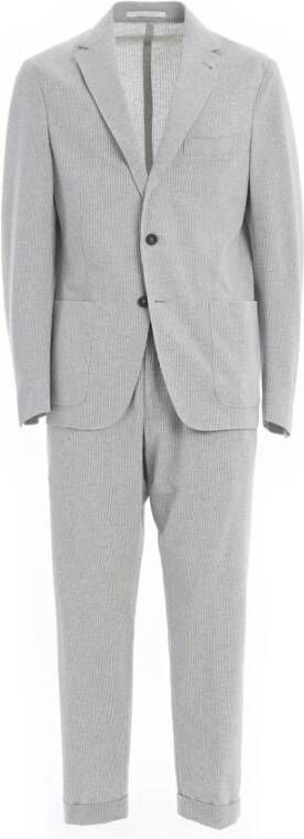 Eleventy Suit Sets Grijs Heren