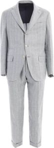 Eleventy Suit Sets Grijs Heren