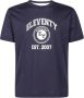Eleventy Blauw T-shirt met Logo Print Blauw Heren - Thumbnail 1