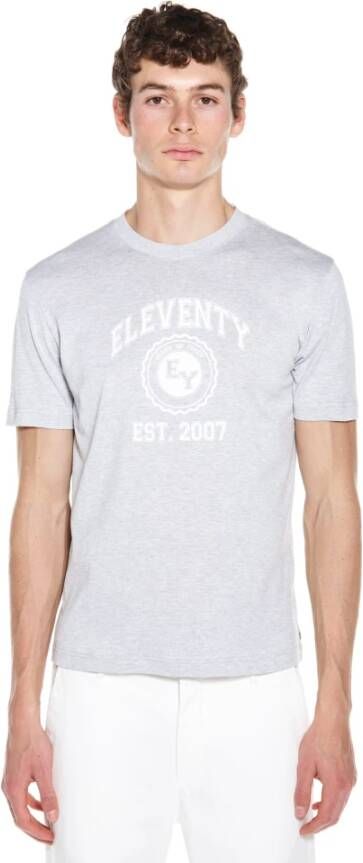 Eleventy T-Shirts Grijs Heren