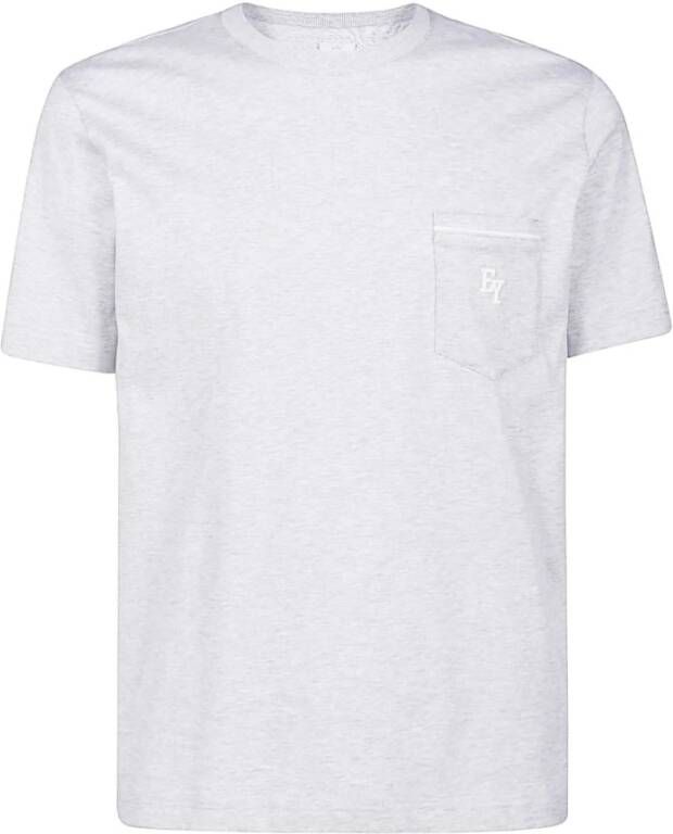Eleventy T-Shirts Grijs Heren