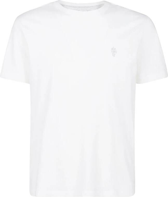 Eleventy Katoenen Jersey T-Shirt met Logo White Heren