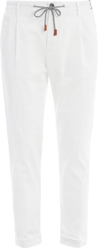 Eleventy Tapered Trousers White Heren