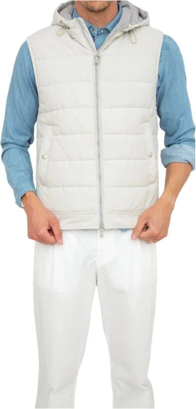 Eleventy Vests White Heren