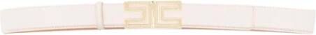 Elisabetta Franchi "193 Burro Riem Mode Must-Have" Beige Dames