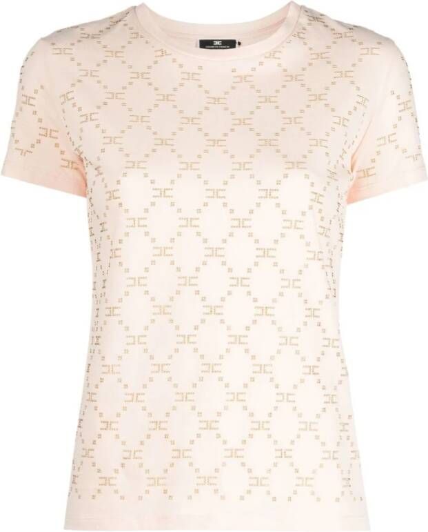 Elisabetta Franchi "Ar6 Rosa Baby T-Shirt" Roze Dames