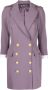 Elisabetta Franchi Elegante Polyester Jurk met Gouden Details Purple Dames - Thumbnail 1