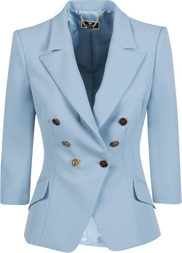 Elisabetta Franchi Blazerjas Blauw Dames