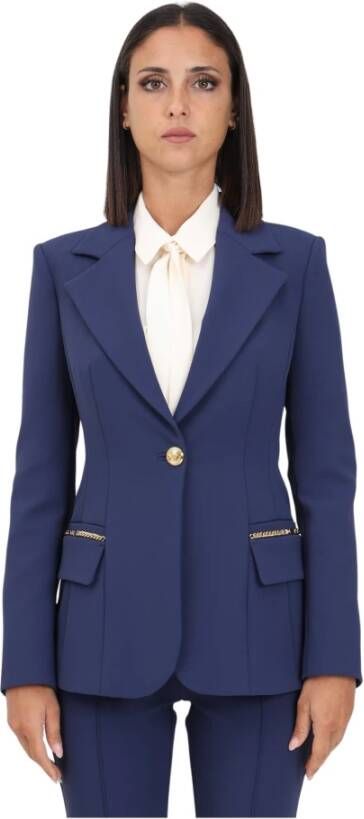 Elisabetta Franchi Blazerjas Blauw Dames