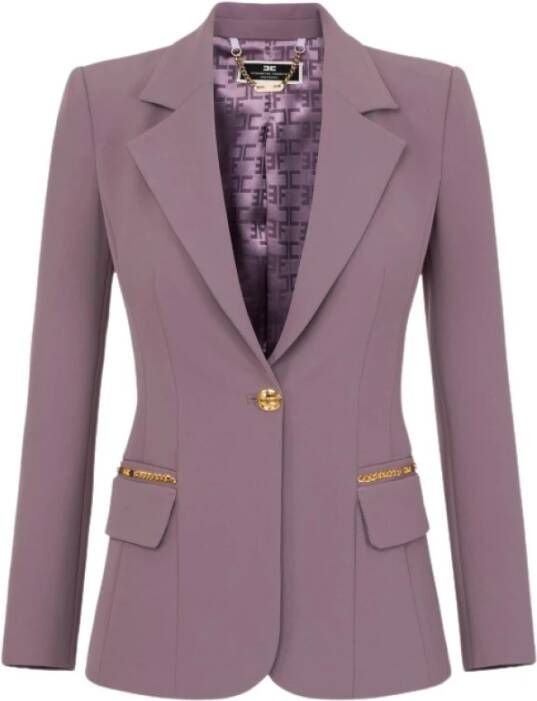 Elisabetta Franchi Blazerjas Purple Dames