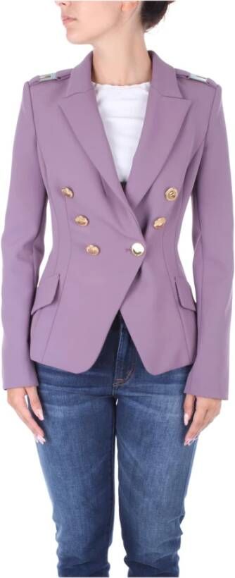 Elisabetta Franchi Blazerjas Purple Dames