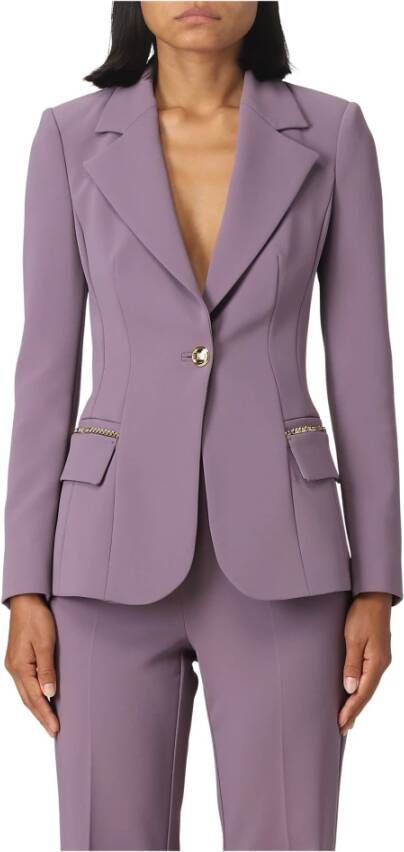 Elisabetta Franchi Blazerjas Purple Dames
