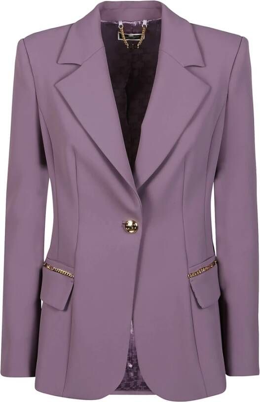 Elisabetta Franchi Blazerjas Purple Dames