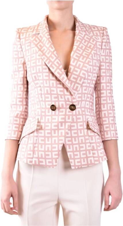 Elisabetta Franchi Zwarte jurk voor meisjes Pink Dames