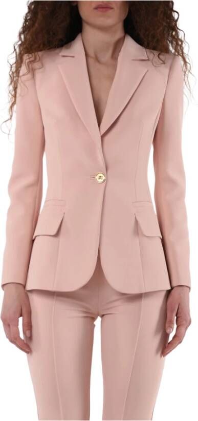 Elisabetta Franchi Roze Blazerjas Roze Dames