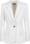 Elisabetta Franchi Blazerjas White Dames - Thumbnail 1