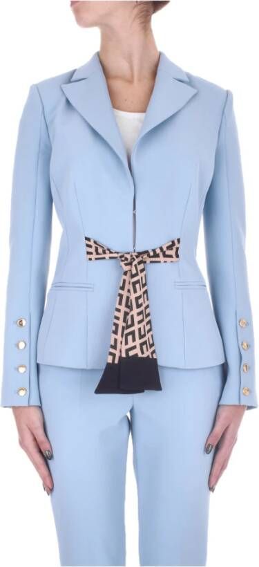 Elisabetta Franchi Blazerjas Blauw Dames