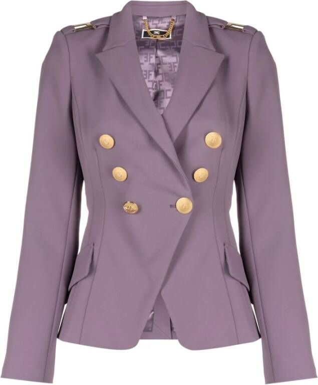 Elisabetta Franchi Formal Blazerjas Paars Dames
