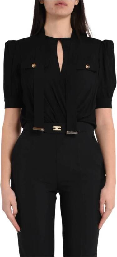 Elisabetta Franchi Blouse overhemd Zwart Dames