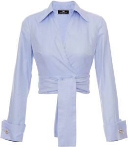 Elisabetta Franchi Blouses & Shirts Blauw Dames