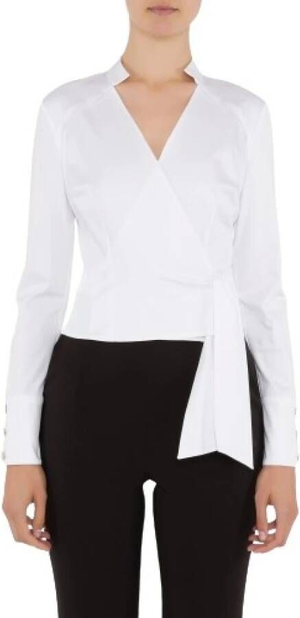 Elisabetta Franchi Sky Ss23 Shirt Comfort en Stijl White Dames