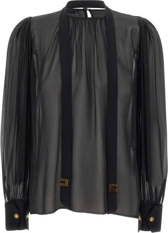 Elisabetta Franchi Blouse overhemd Zwart Dames