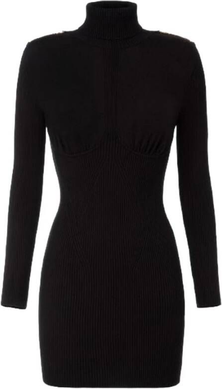 Elisabetta Franchi Casual jurk Zwart Dames