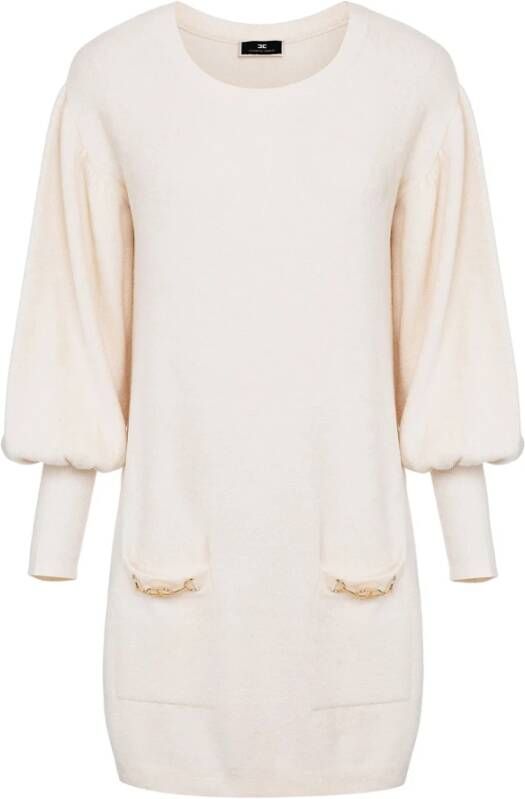 Elisabetta Franchi "Dagjurk Am38S16E2-193" Wit Dames