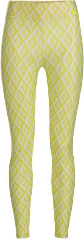 Elisabetta Franchi Dames Leggings Pa00736E2-Bj8 Yellow Dames