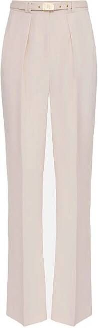 Elisabetta Franchi Dames Palazzo Broek in Boter Crêpe Roze Dames