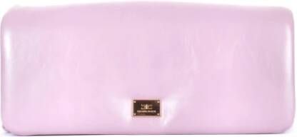 Elisabetta Franchi Dames Tas met Voorlogo en Meerdere Zakken Roze Dames