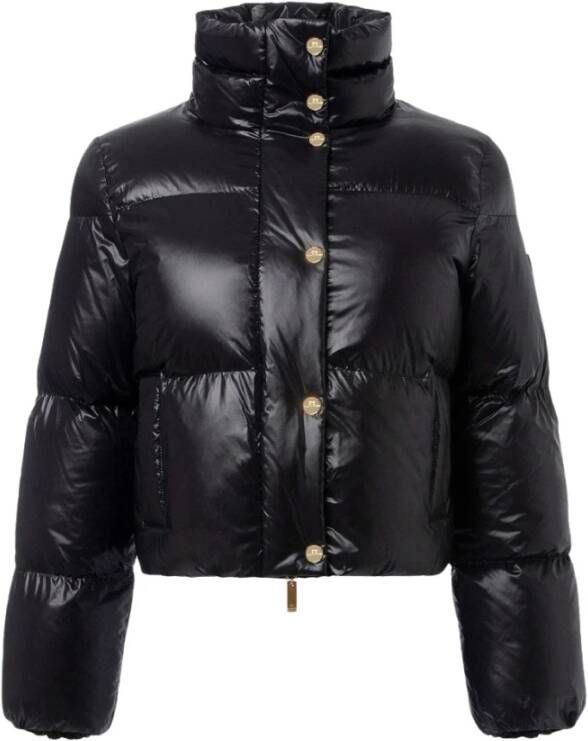 Elisabetta Franchi Down Jackets Zwart Dames