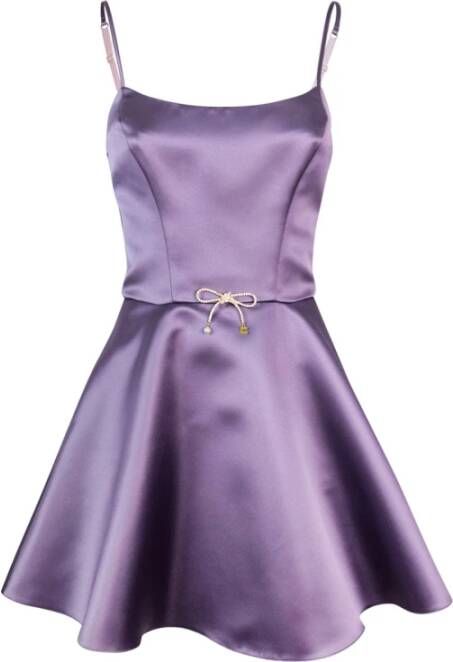 Elisabetta Franchi Elegante Ab55437E2 Bi3* Jurk Purple Dames