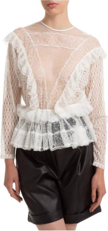 Elisabetta Franchi Elegante Blouse Wit Dames